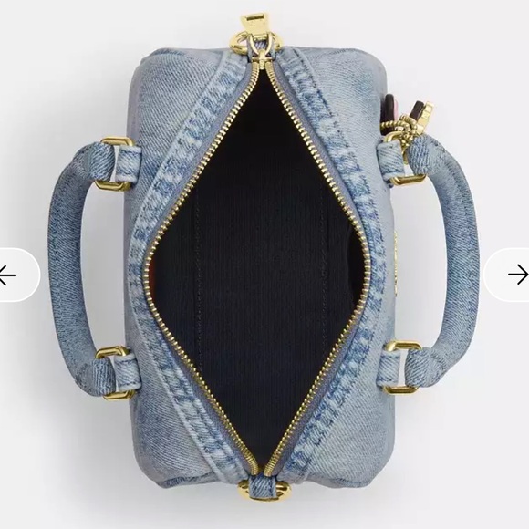 Coach Mini Rowan Bag in Denim Blue - Picture 6 of 10